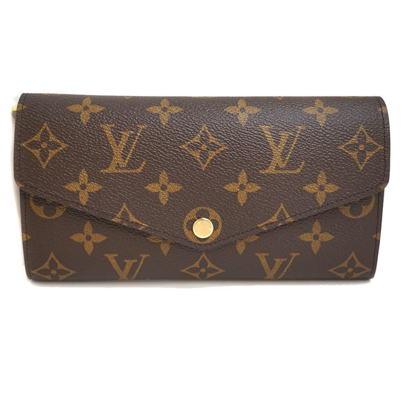 Louis Vuitton Wallet Brown Red Emily Pink Long Portefeuille Fuchsia - Picture 1 of 9